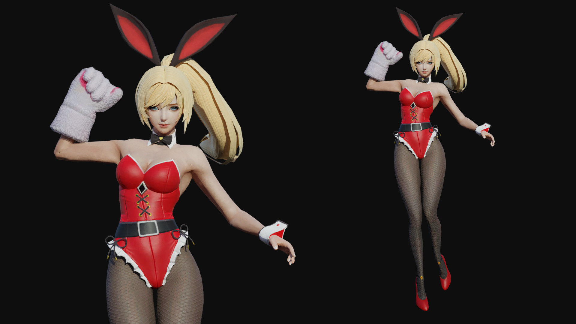 Beatrix Girl Low-poly 3D model_1