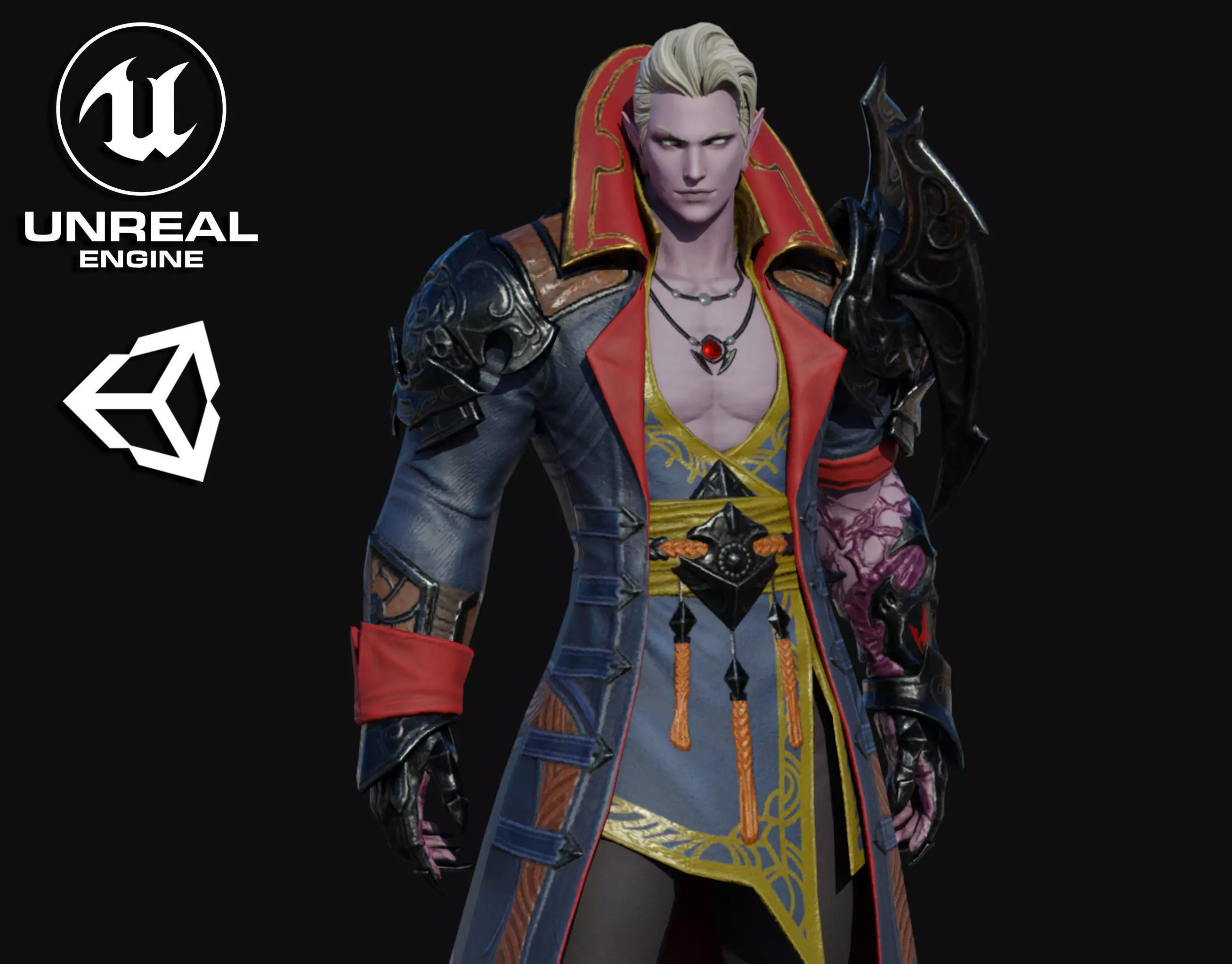 Officer Man Low-poly 3D model_0