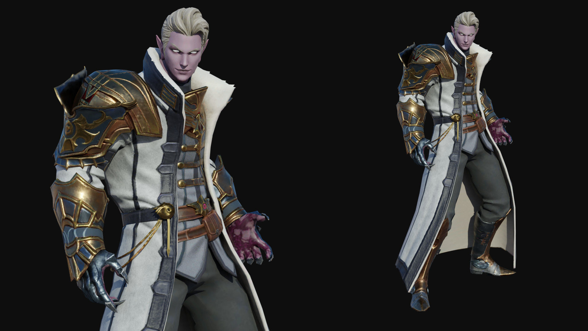 Officer Man Low-poly 3D model_2