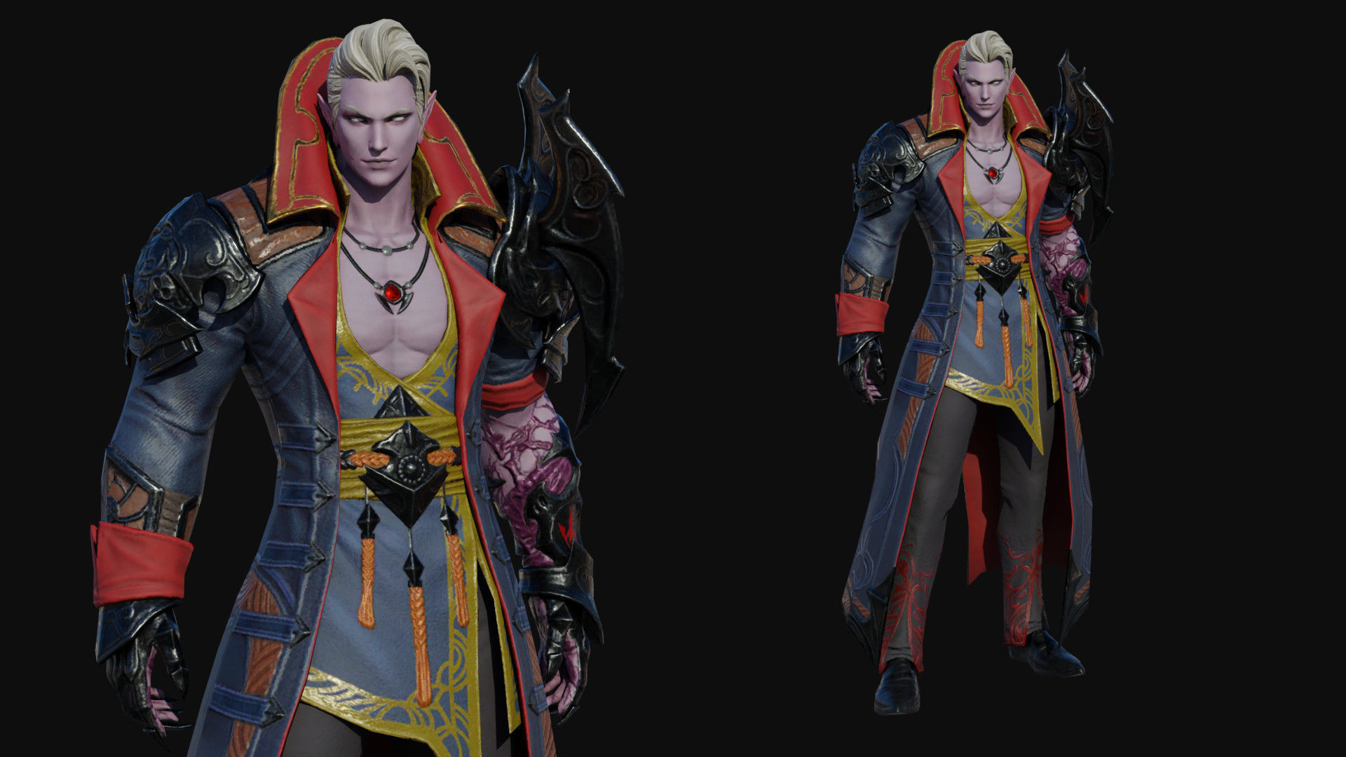 Officer Man Low-poly 3D model_3