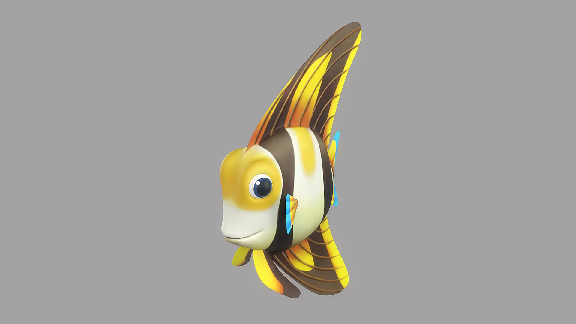 Cartoon Fish 17 Low-poly 3D model