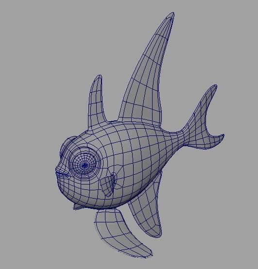 Cartoon Fish 18 Low-poly 3D model_5