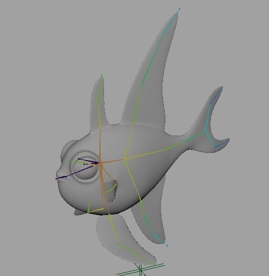Cartoon Fish 18 Low-poly 3D model_6