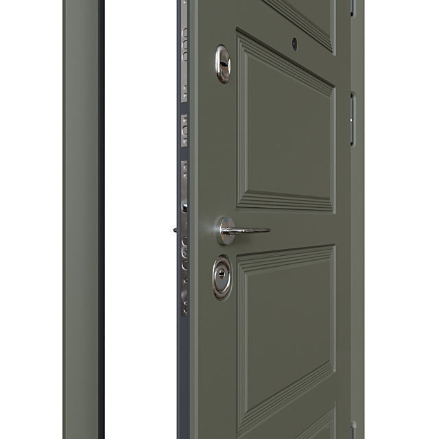 Modern front door 3D model_3