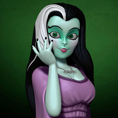 Lily Munster Figurine 3D print model