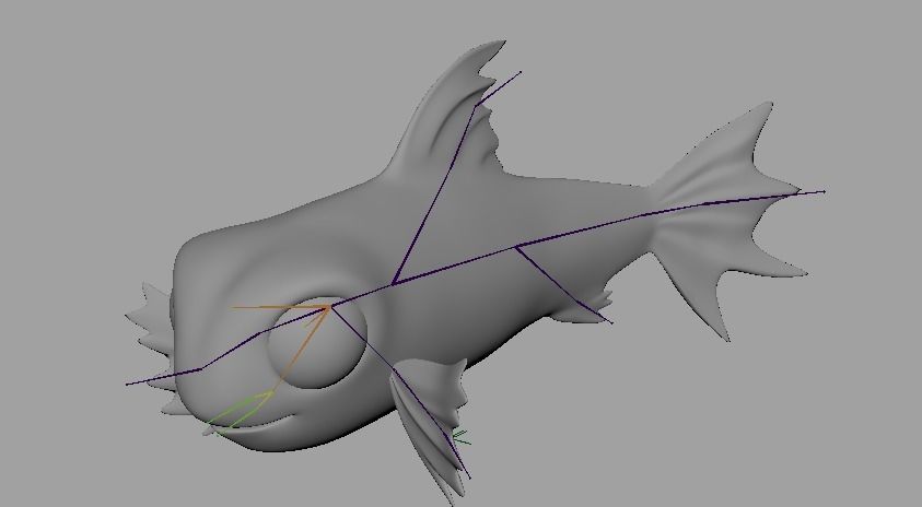 Cartoon Fish 20 Low-poly 3D model_6
