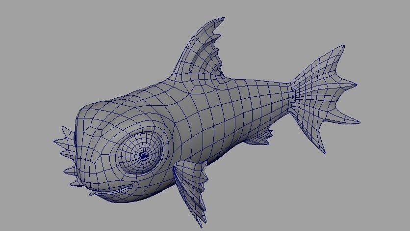 Cartoon Fish 20 Low-poly 3D model_5