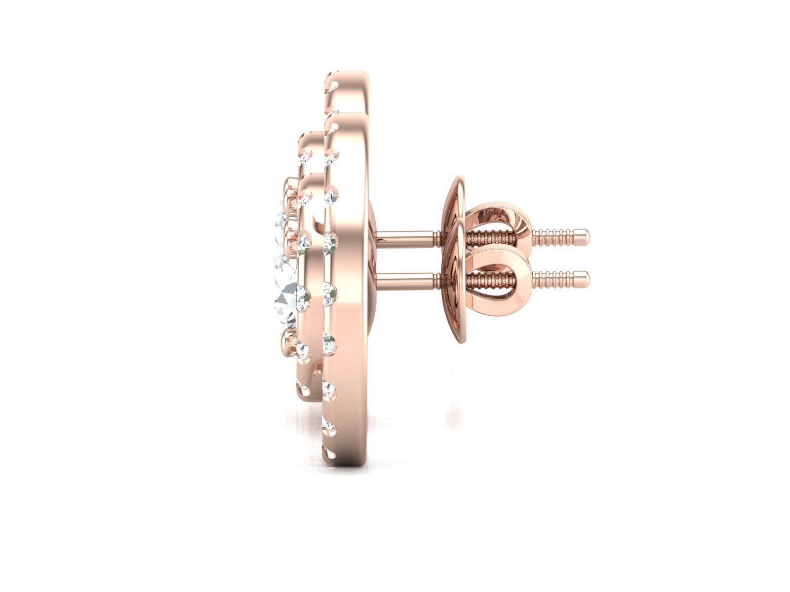 Diamond Earrings Women Earrings  3D print model_15