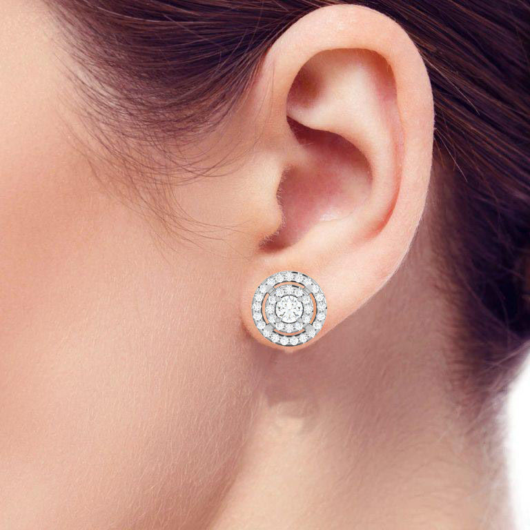 Diamond Earrings Women Earrings  3D print model_2