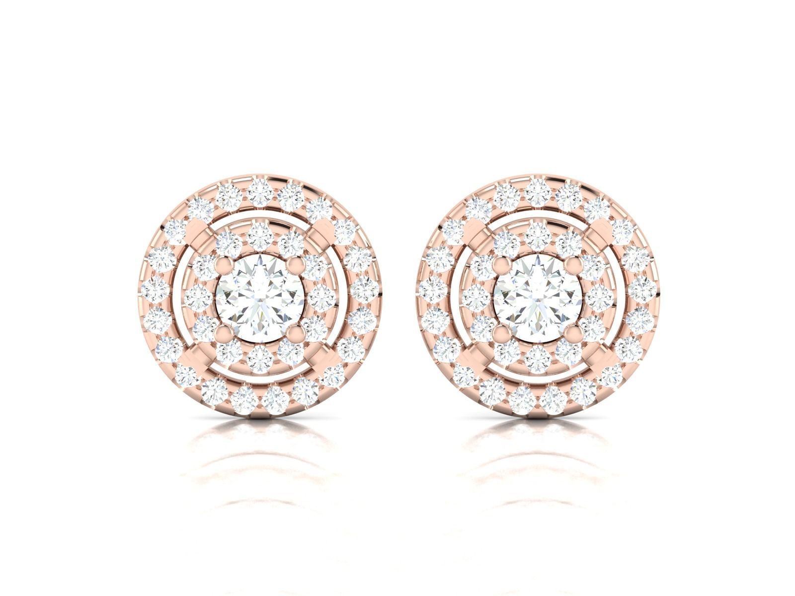 Diamond Earrings Women Earrings  3D print model_11