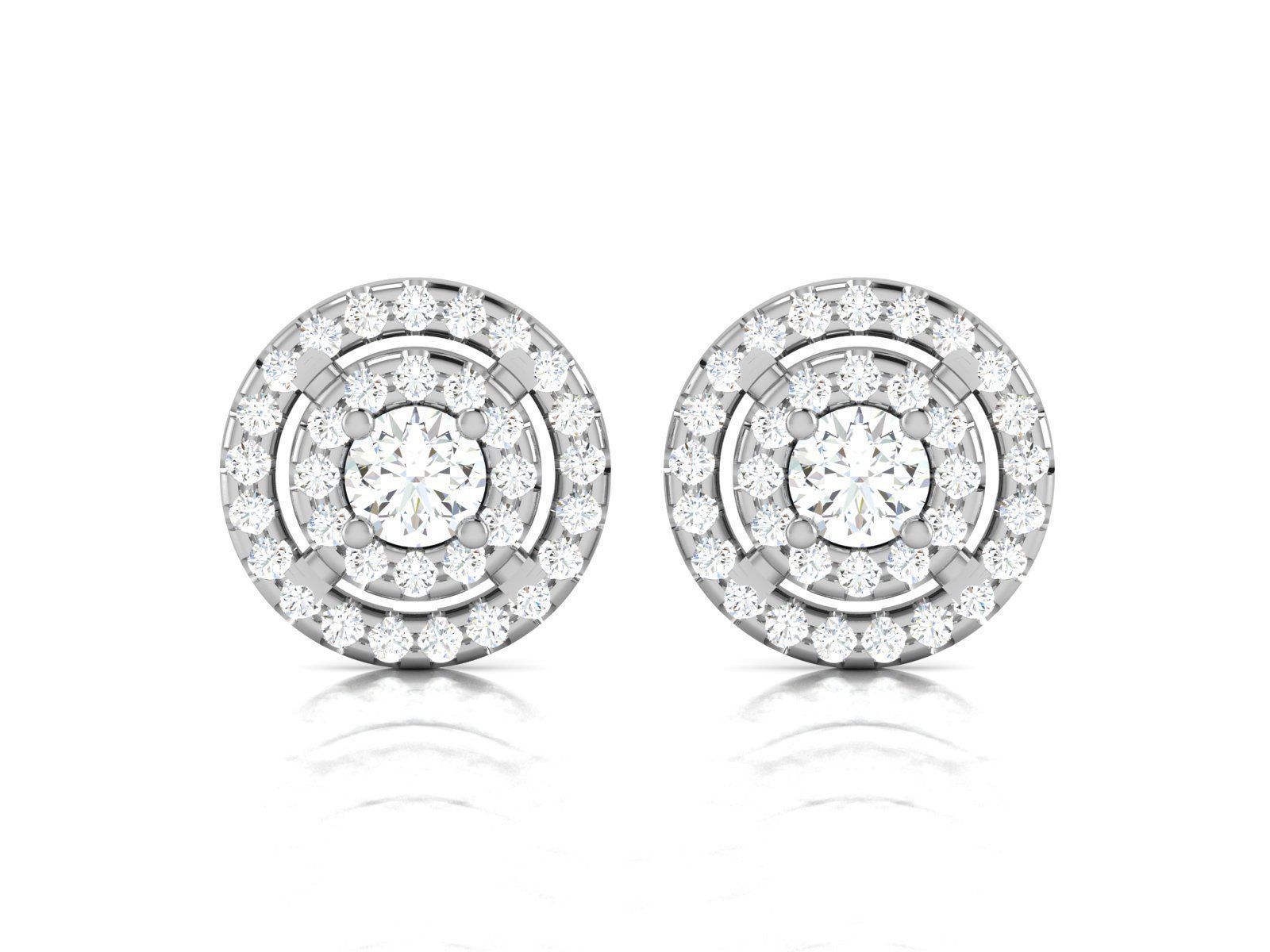 Diamond Earrings Women Earrings  3D print model_12