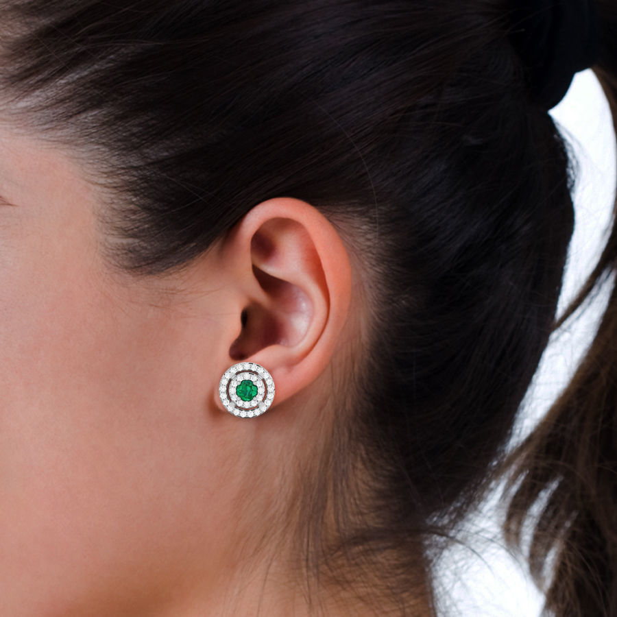 Diamond Earrings Women Earrings  3D print model_21