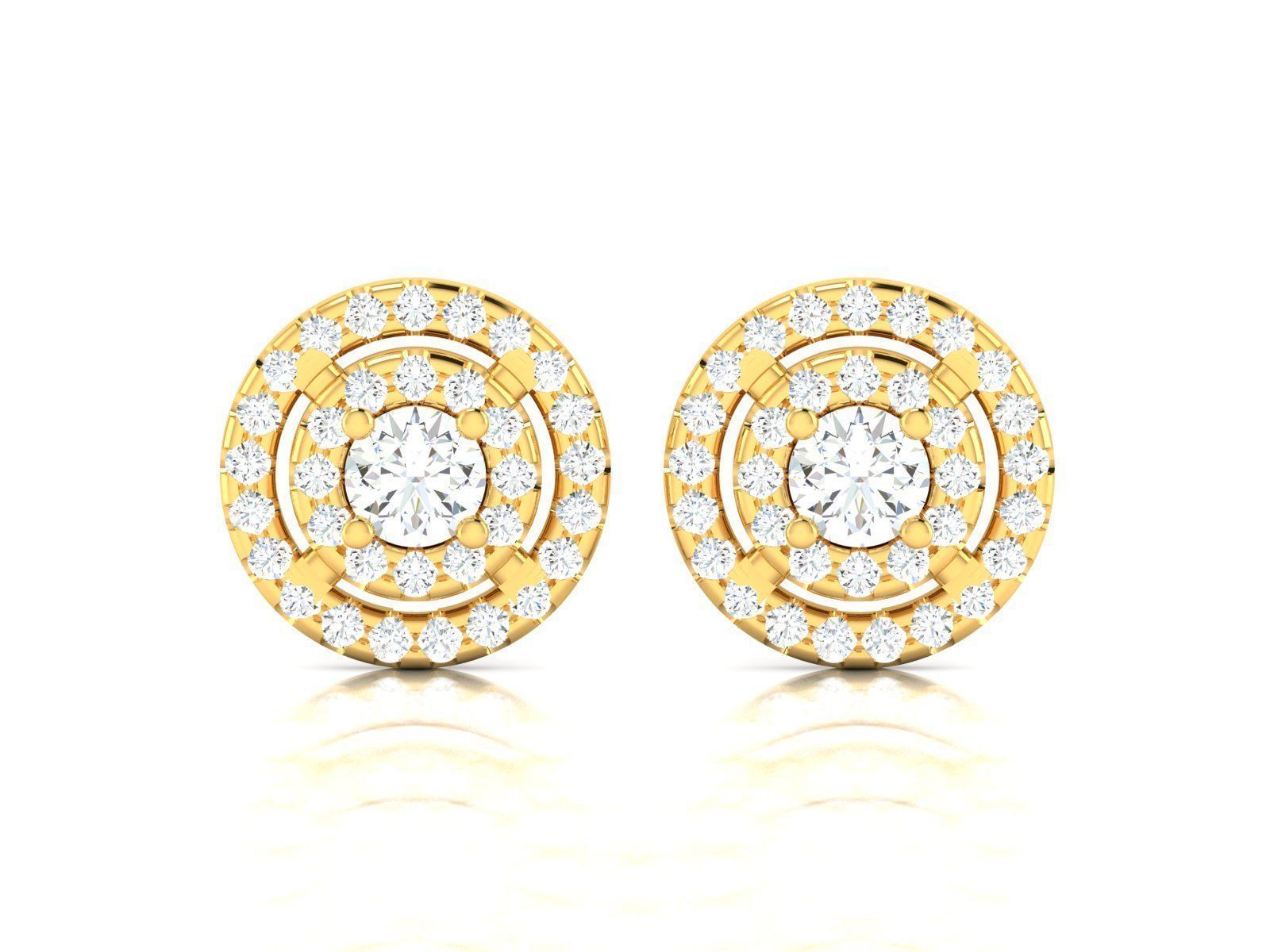 Diamond Earrings Women Earrings  3D print model_1