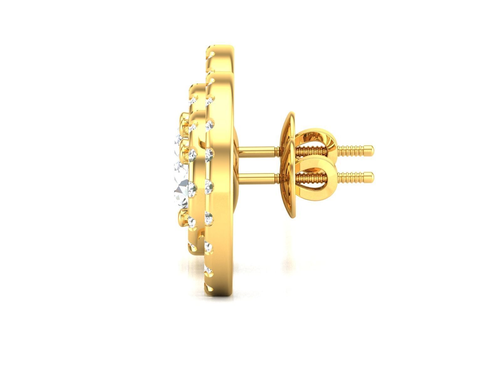 Diamond Earrings Women Earrings  3D print model_20