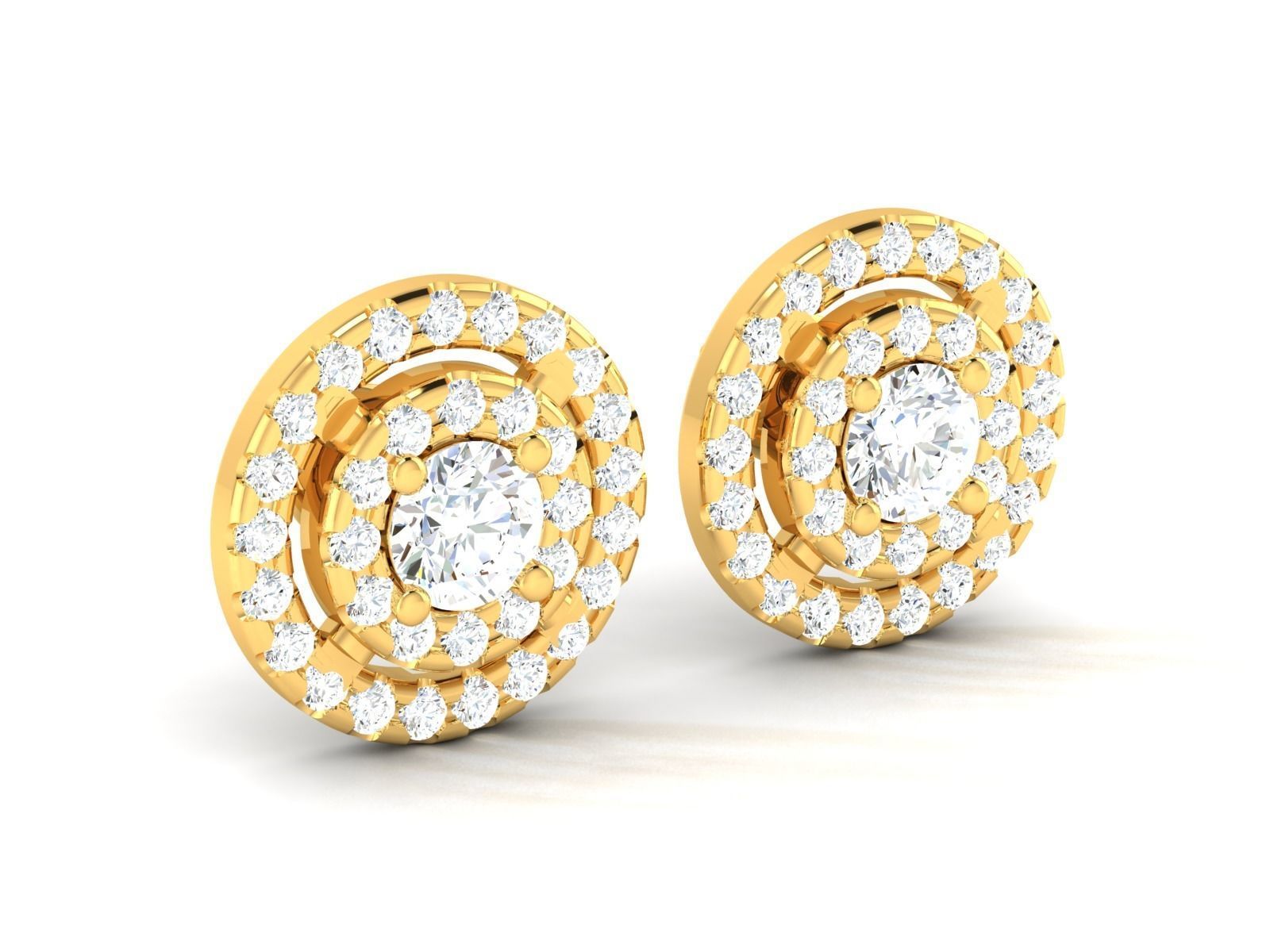 Diamond Earrings Women Earrings  3D print model_10