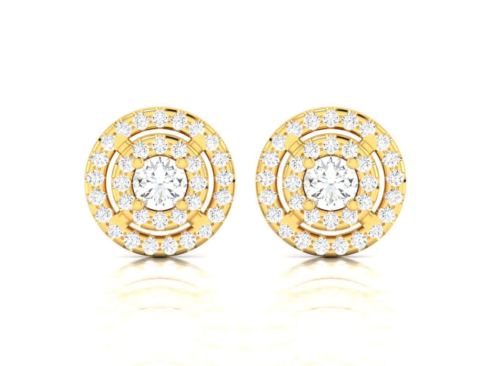 Diamond Earrings Women Earrings  3D print model_14