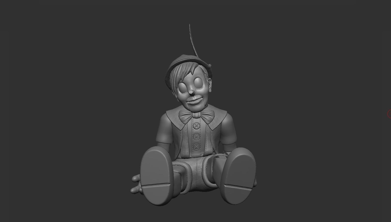 pinocchio clown 3D print model_3