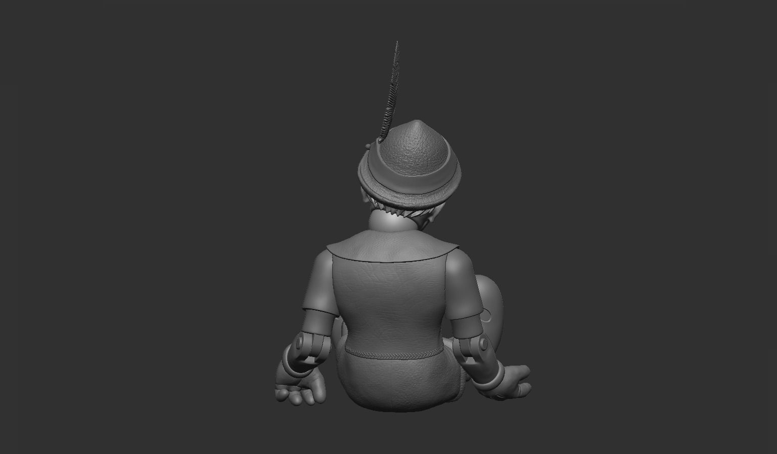 pinocchio clown 3D print model_4