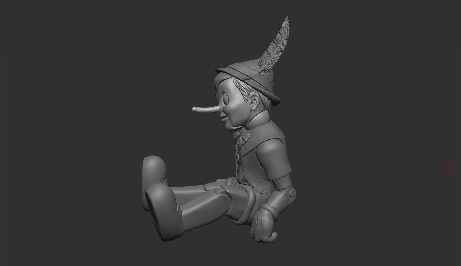 pinocchio clown 3D print model_5