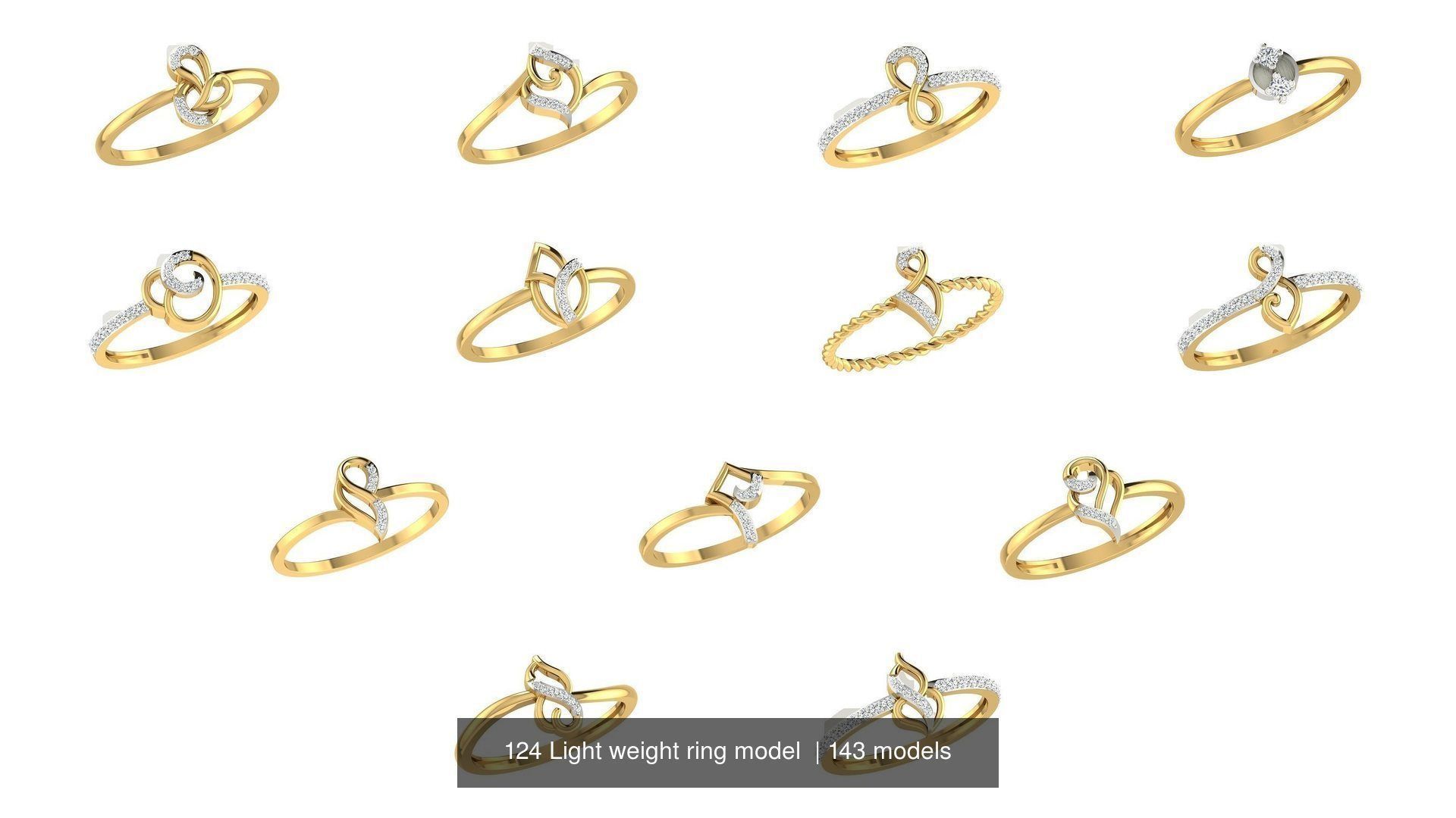 143 Light weight ring model  3D Model Collection_2