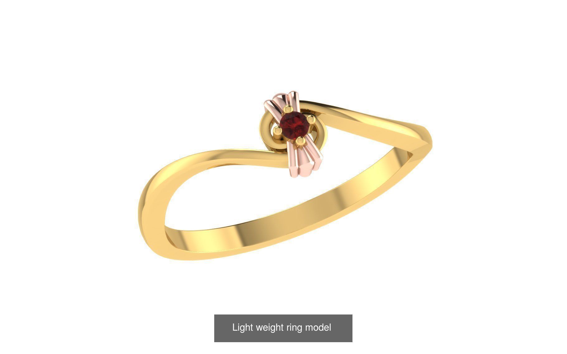 143 Light weight ring model  3D Model Collection_158