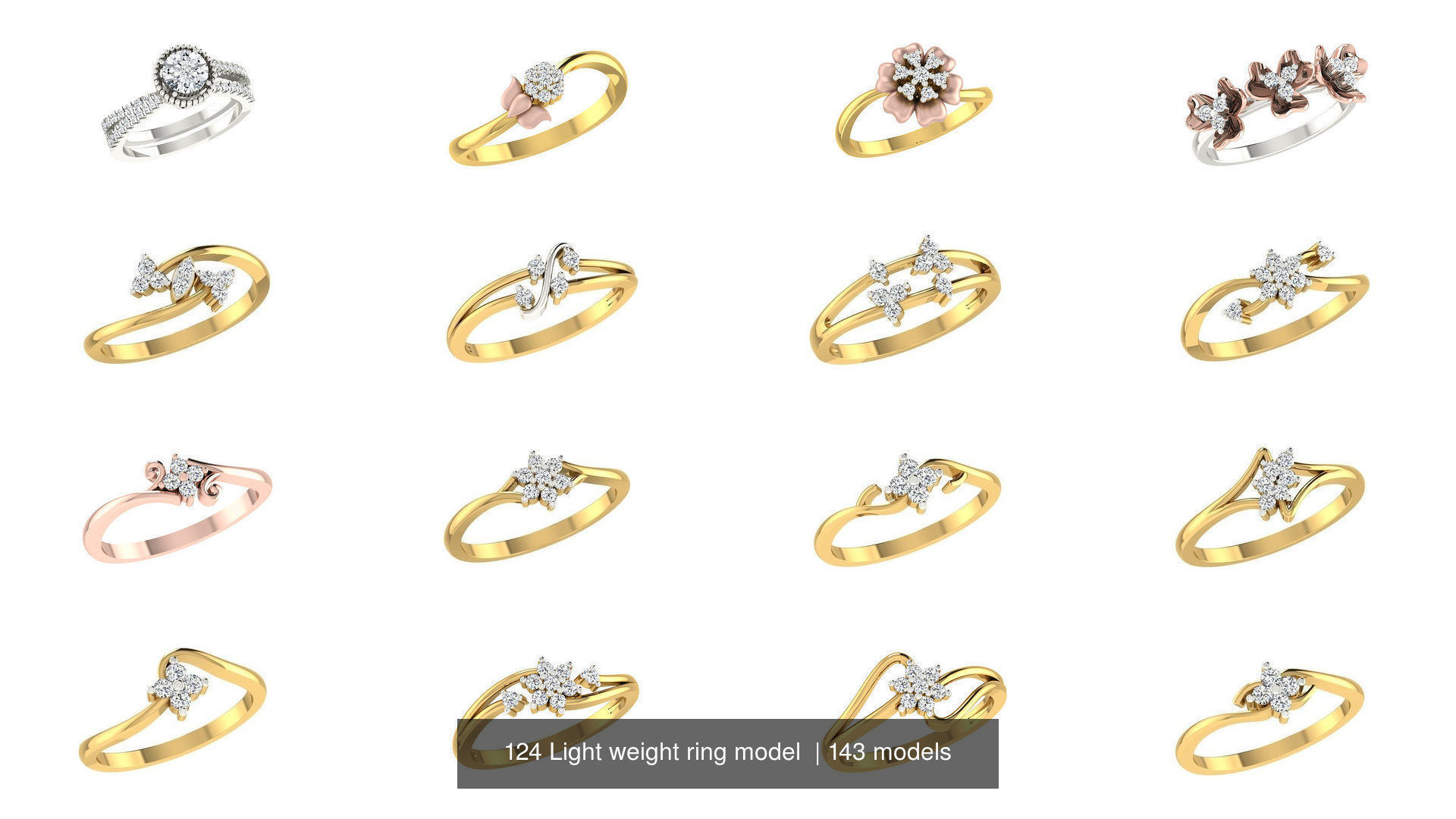 143 Light weight ring model  3D Model Collection_8