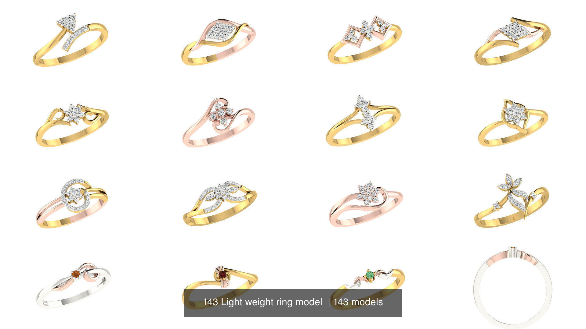 143 Light weight ring model  3D Model Collection_16