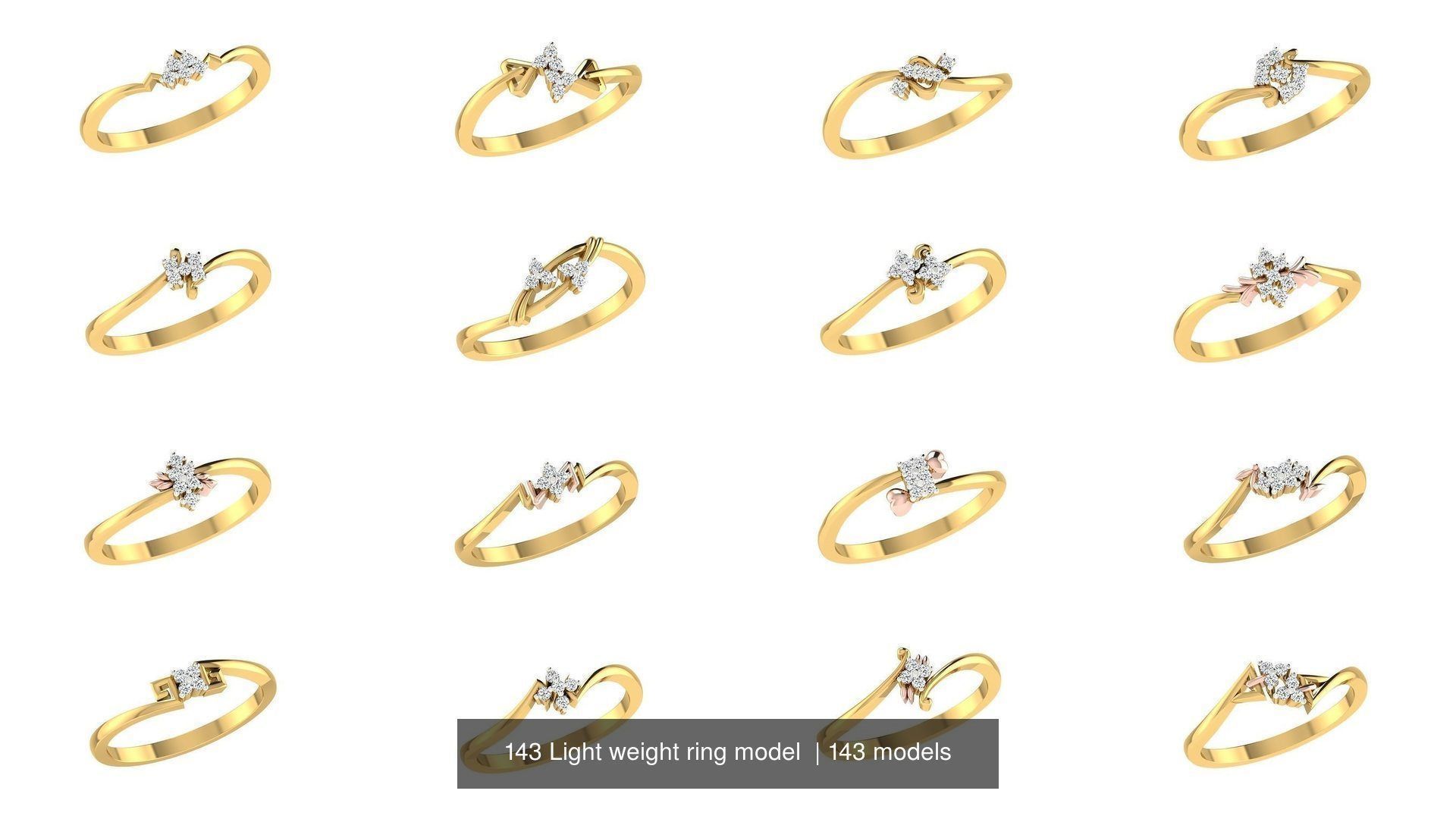 143 Light weight ring model  3D Model Collection_12