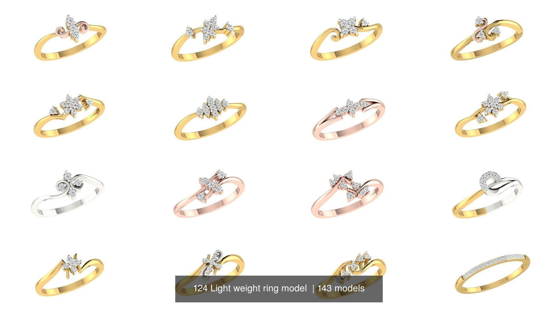 143 Light weight ring model  3D Model Collection_10