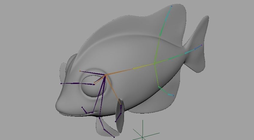 Cartoon Fish 22 Low-poly 3D model_6