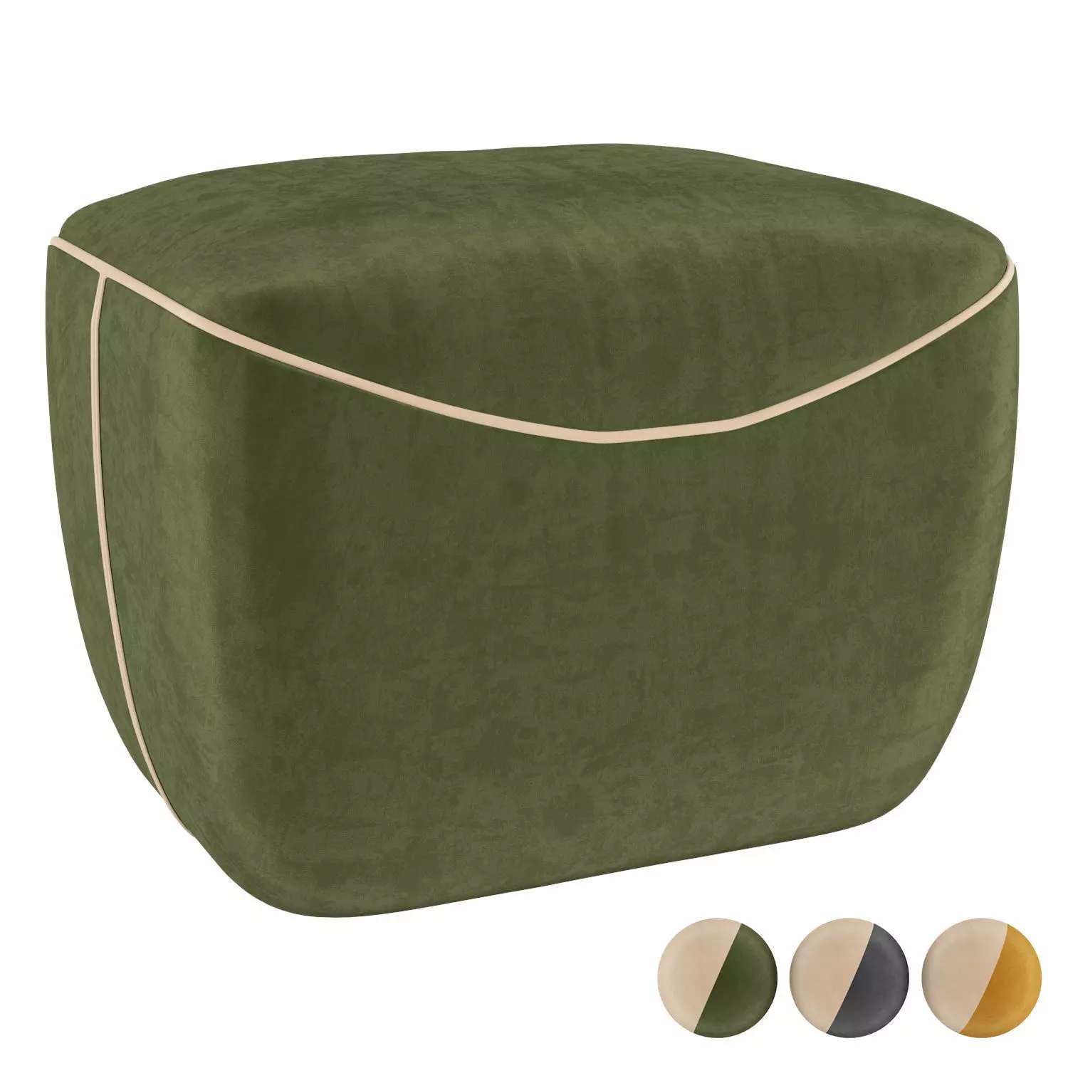 Pouf Capsule 3D model_0