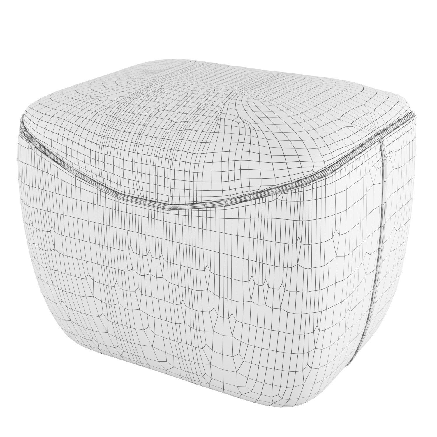 Pouf Capsule 3D model_2