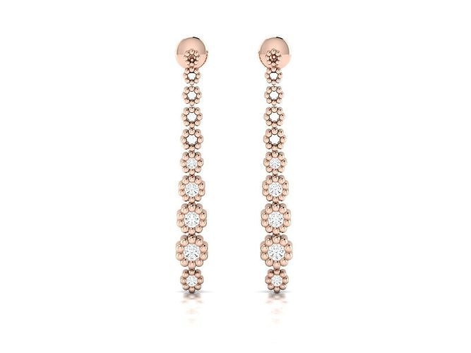 Women Earrings 3dm stl render detail  3D print model