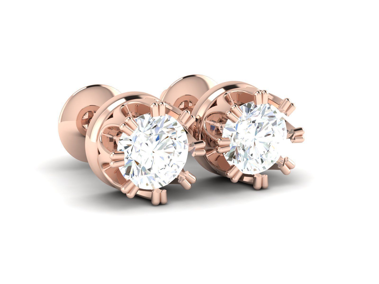 Women  Earrings 3dm stl render detail 3D print model_8