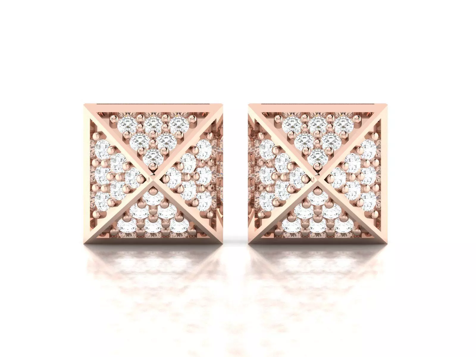 Women Earrings 3dm stl render detail 3D print model