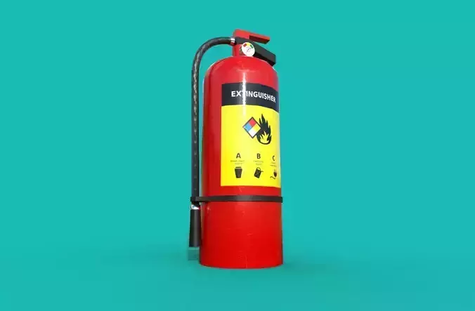 Extinguisher new and old Low-poly 3D model