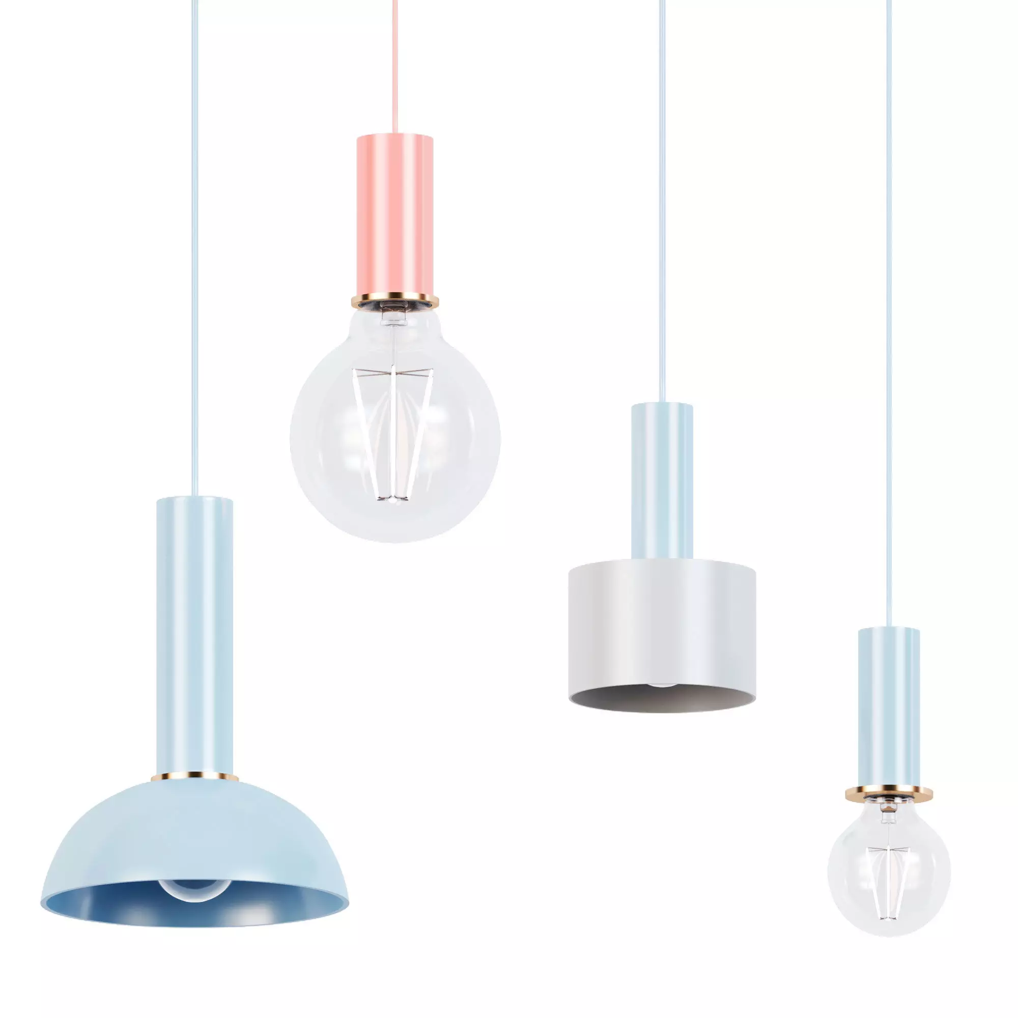 pendant light metal pendant lamp 3D model
