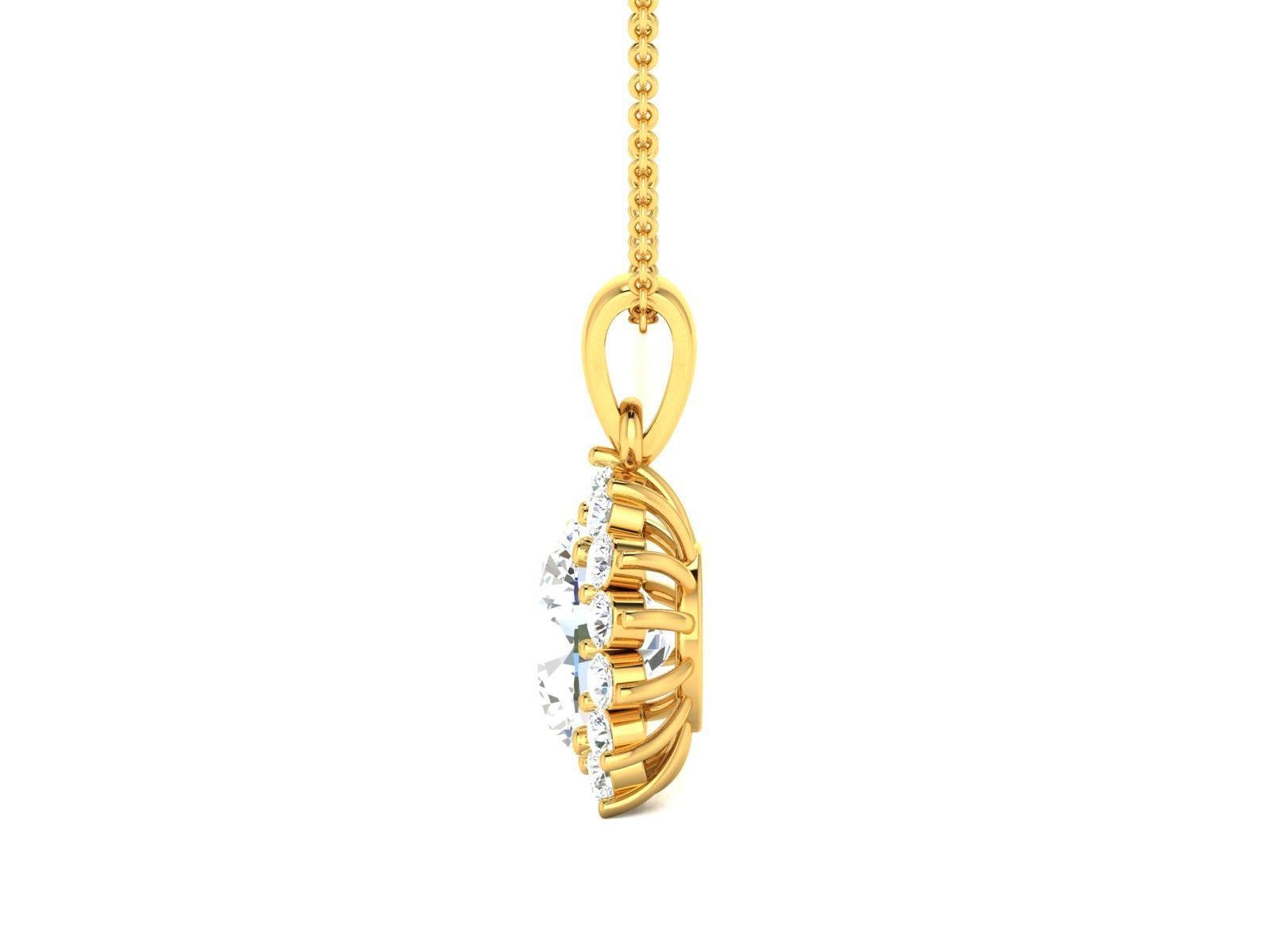 Women pendant 3dm render detail  3D print model_19