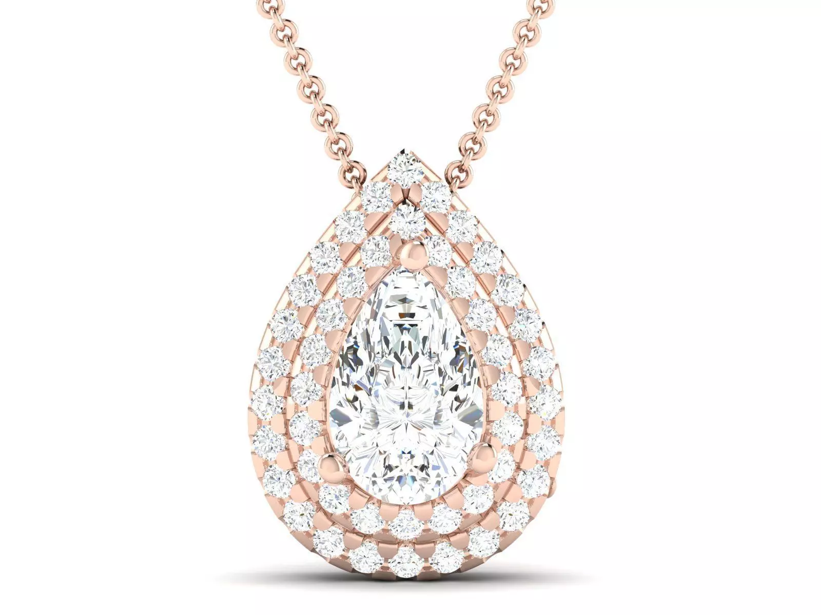 Women Pear Stone pendant 3dm stl render detail 3D print model_0