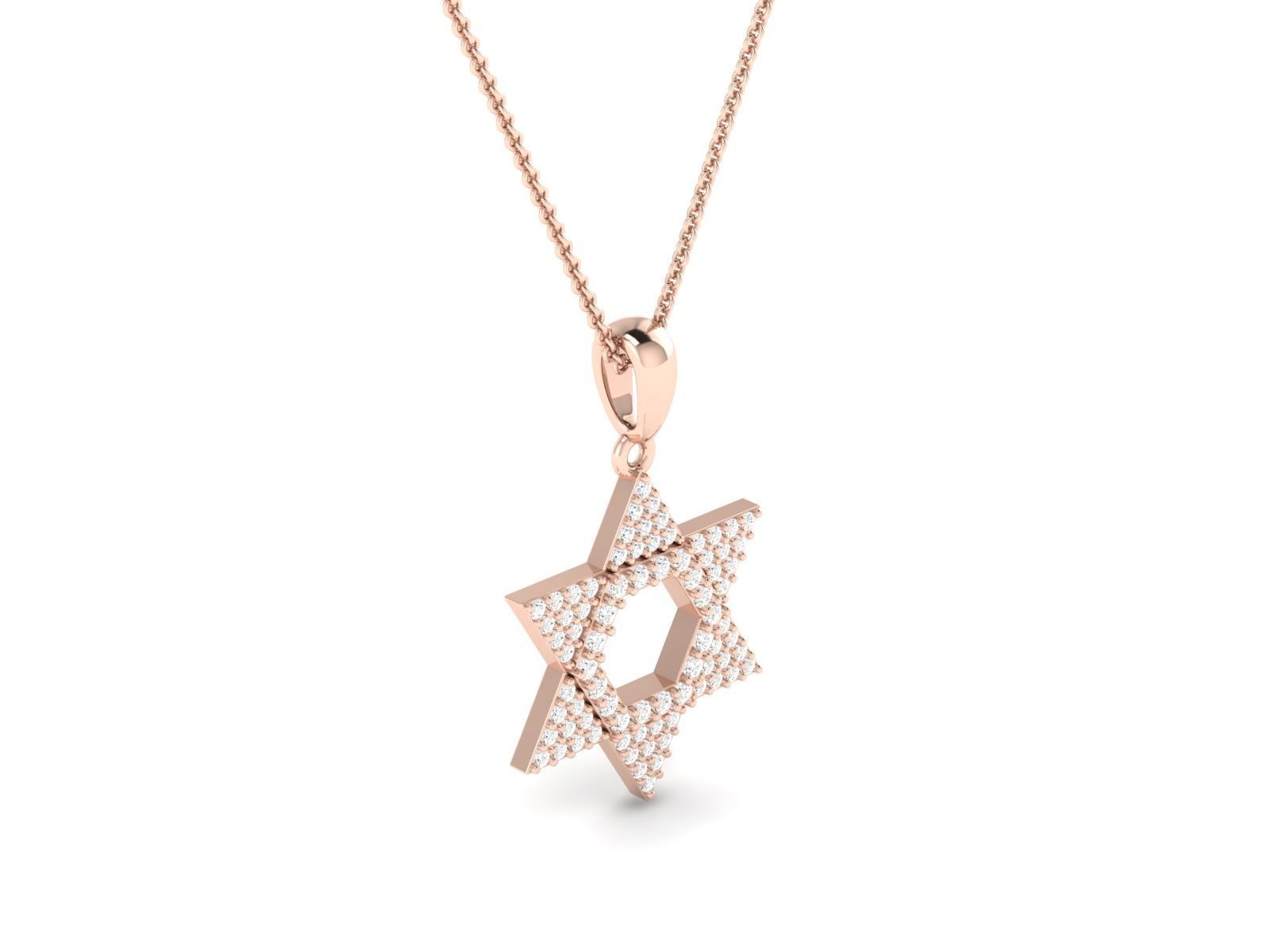 Star Diamond Pendant 3dmodel 3D print model_2