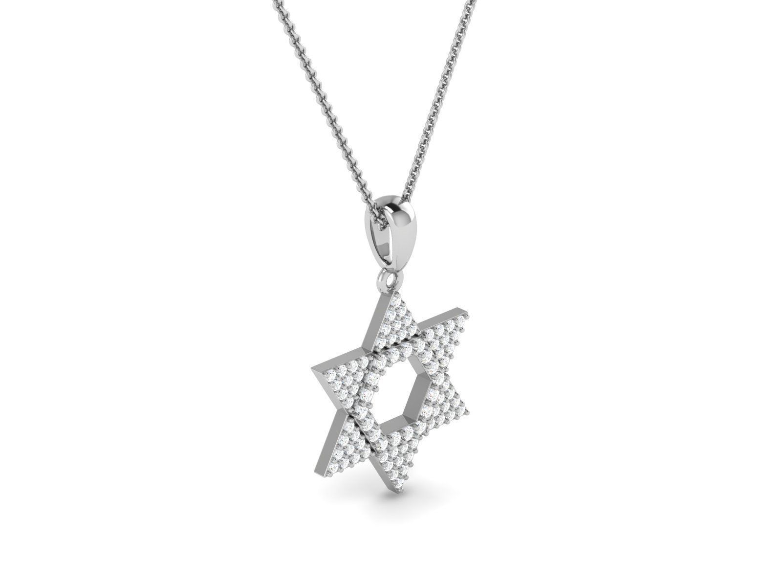 Star Diamond Pendant 3dmodel 3D print model_5