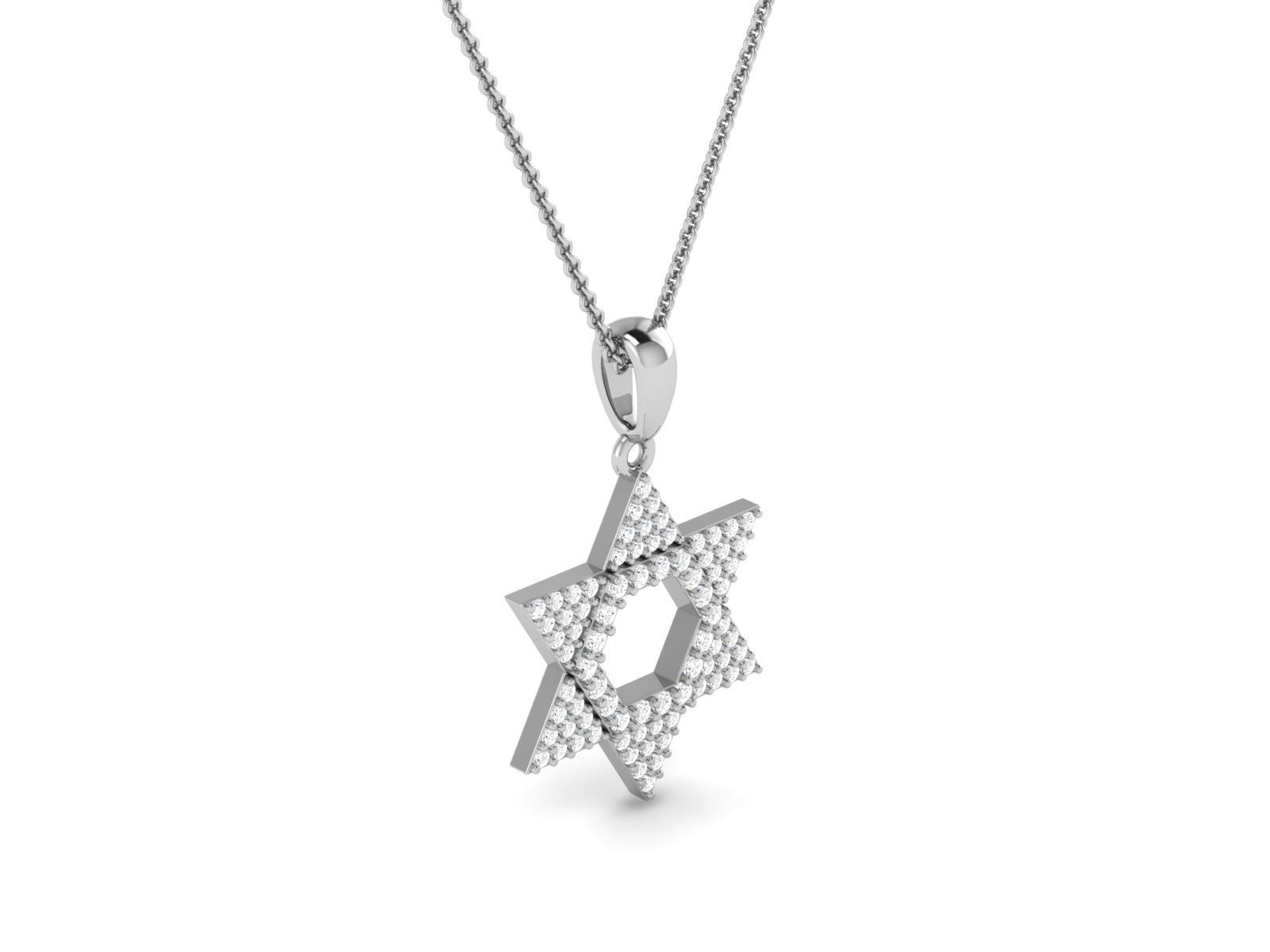 Star Diamond Pendant 3dmodel 3D print model_4