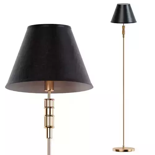 Favourite gold floor lamp with shade