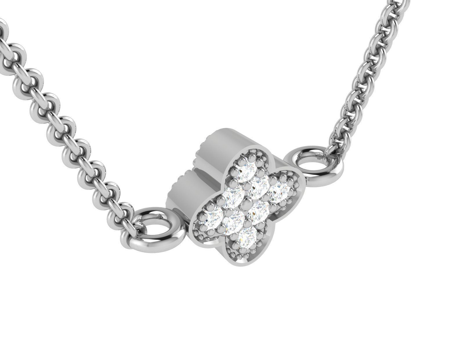diamond pendant for women  3D print model_5
