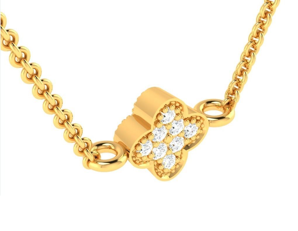 diamond pendant for women  3D print model_3