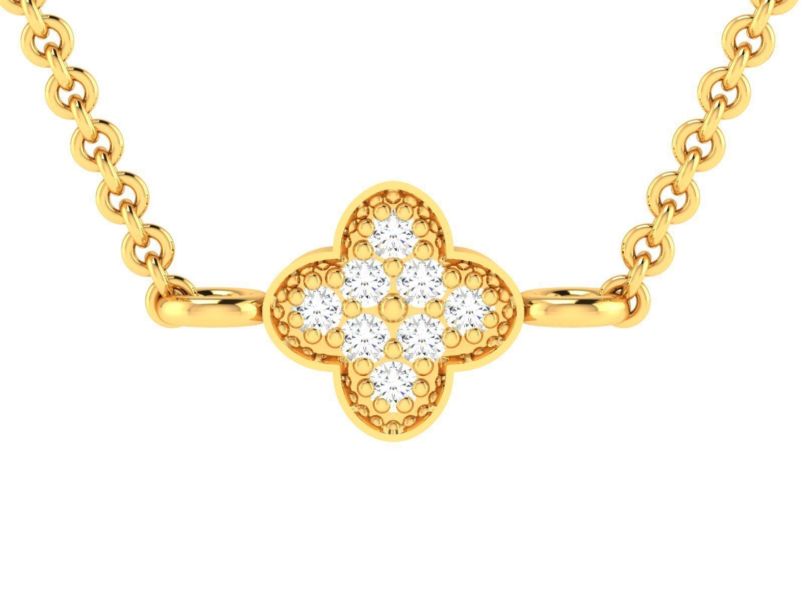 diamond pendant for women  3D print model_13