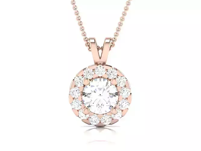 diamond pendant for women 3D print model