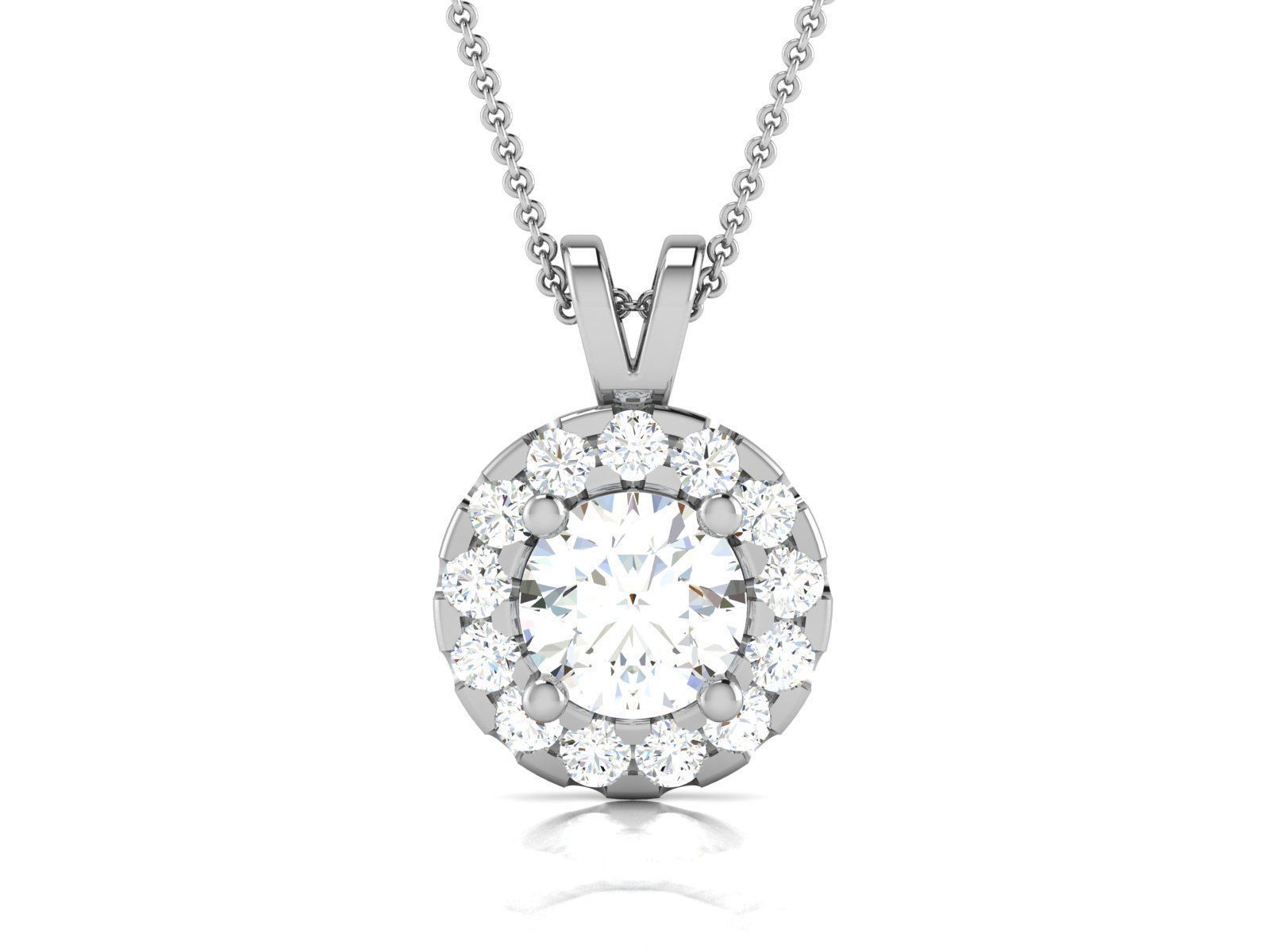 diamond pendant for women 3D print model_16