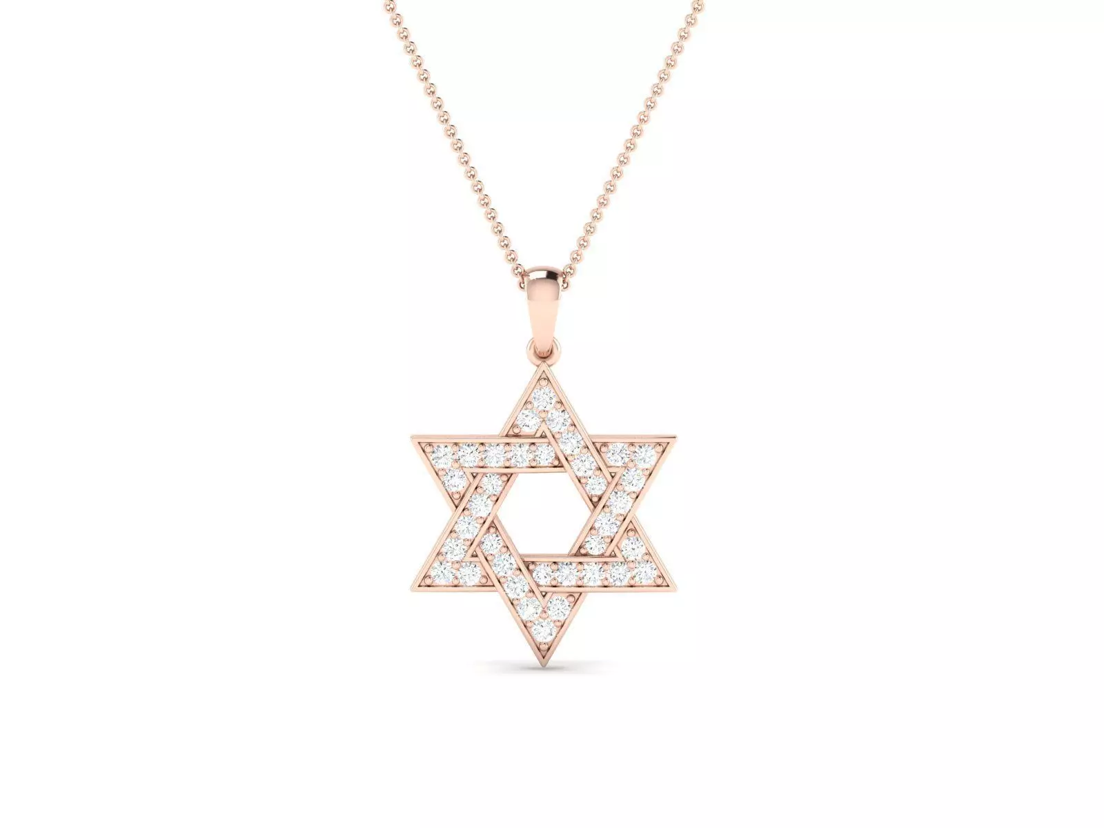 diamond Star pendant for women  3D print model_0