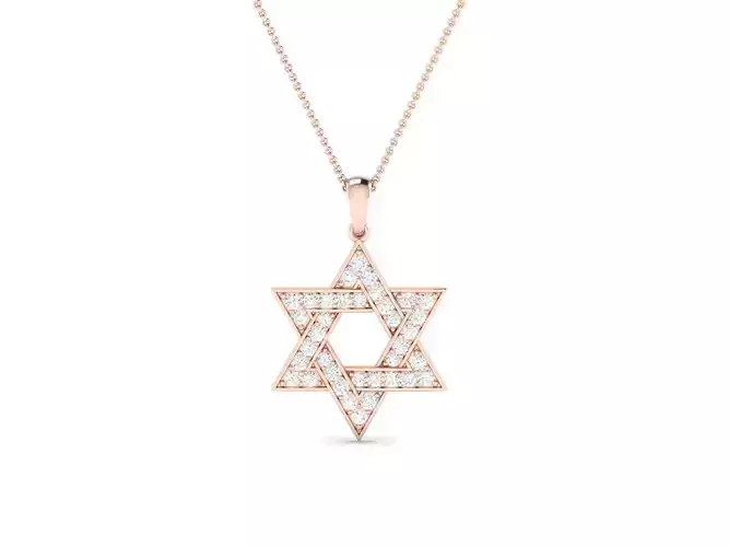 diamond Star pendant for women  3D print model